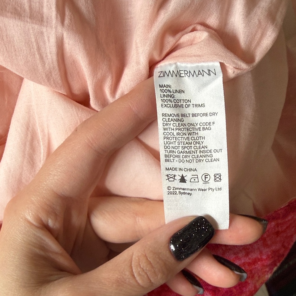 Zimmermann Pink and Cream Floral High Waist Shorts - Picture 4 of 4